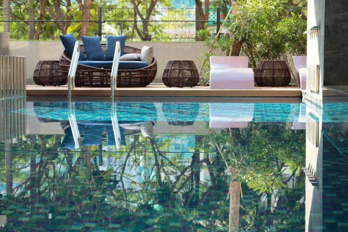 Image 4 of Deluxe apartment with balcony, pool, fitness and yoga