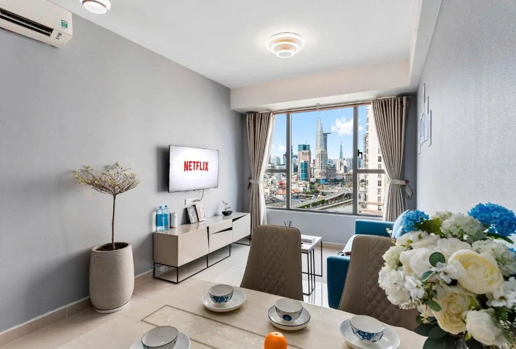 Image 1 of Refined Saigon – Rivergate Aparment – Free Pool, Free Internet SIM for 3 nights, Free Pick Up for 5 nights