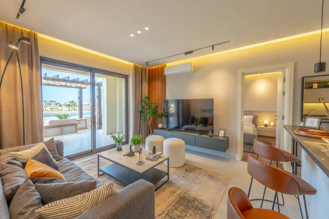 Image of Classy 2BR in Cyan, El Gouna. Ground floor, pool & BBQ