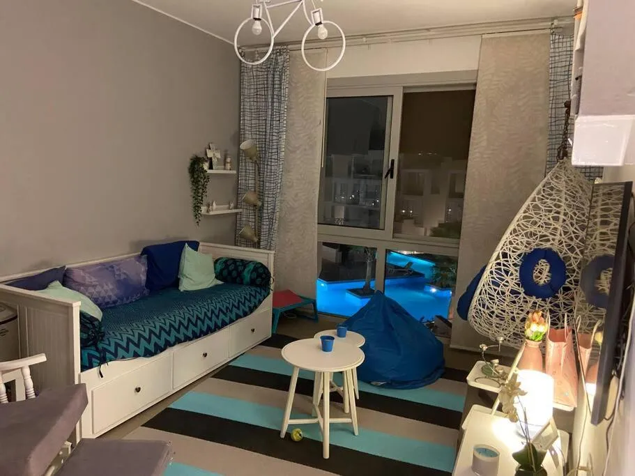 Image of Gouna Pool view with rooftop living & BBQ grill