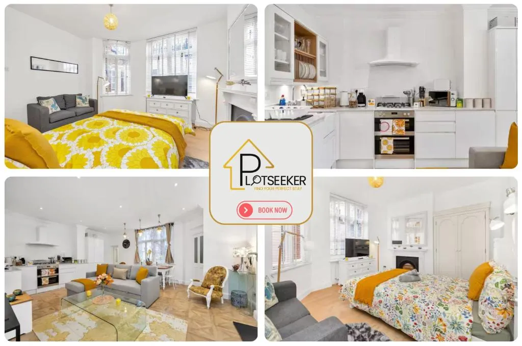 3 BR 2BA Comfy Stay for 8 by Plotseeker London
