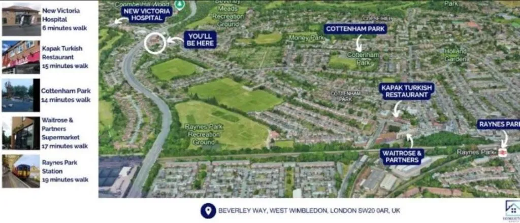 Stylish 2BDR Apartment By Homestyles Hosts Short Lets & Serviced Accommodation Wimbledon With Free Parking & Free WiFi