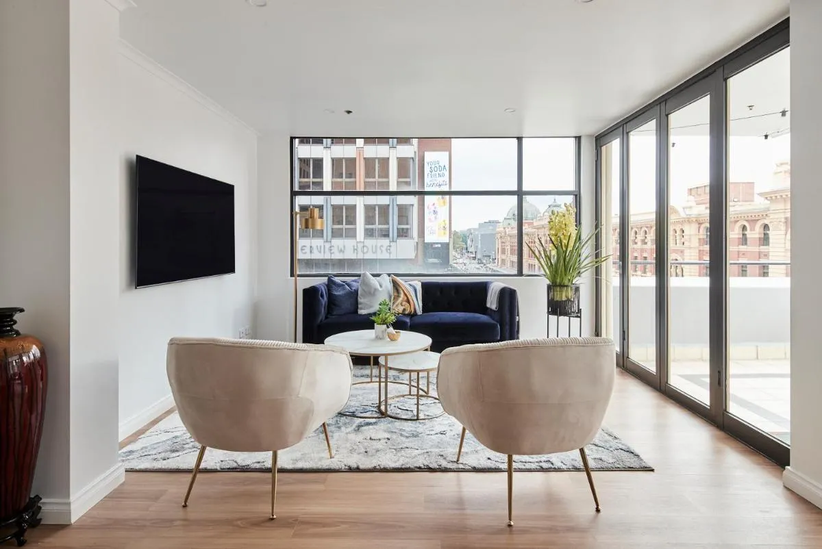 2BR – Large balcony facing Flinders Street Station — 5