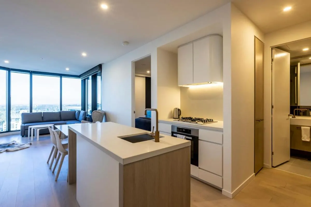 Modern 2BR Abode with Balcony View Gym Access — 4