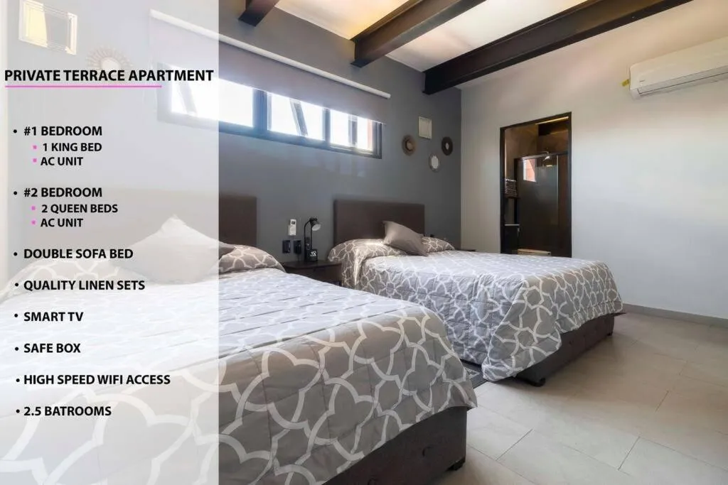 Image 6 of 2Ph Large 2Brm 3 bath AC private terrace apt