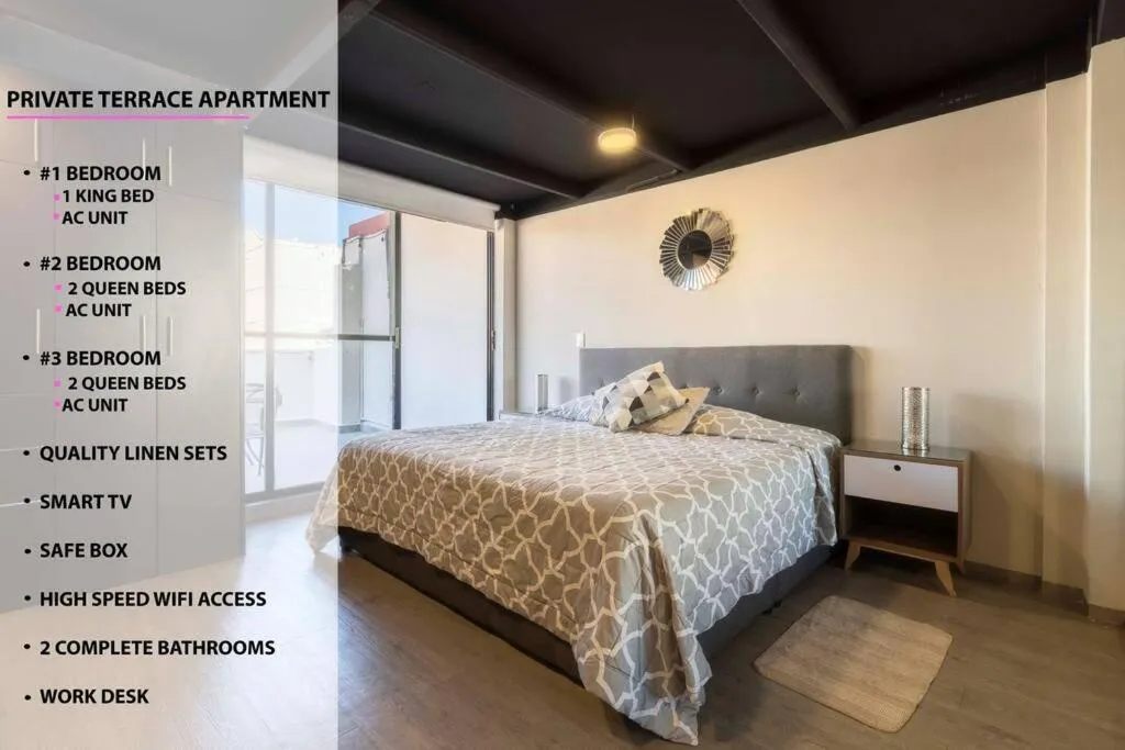 Image 6 of 507 Private Terrace 3Bdroom 2Bath AC dwntn CDMX