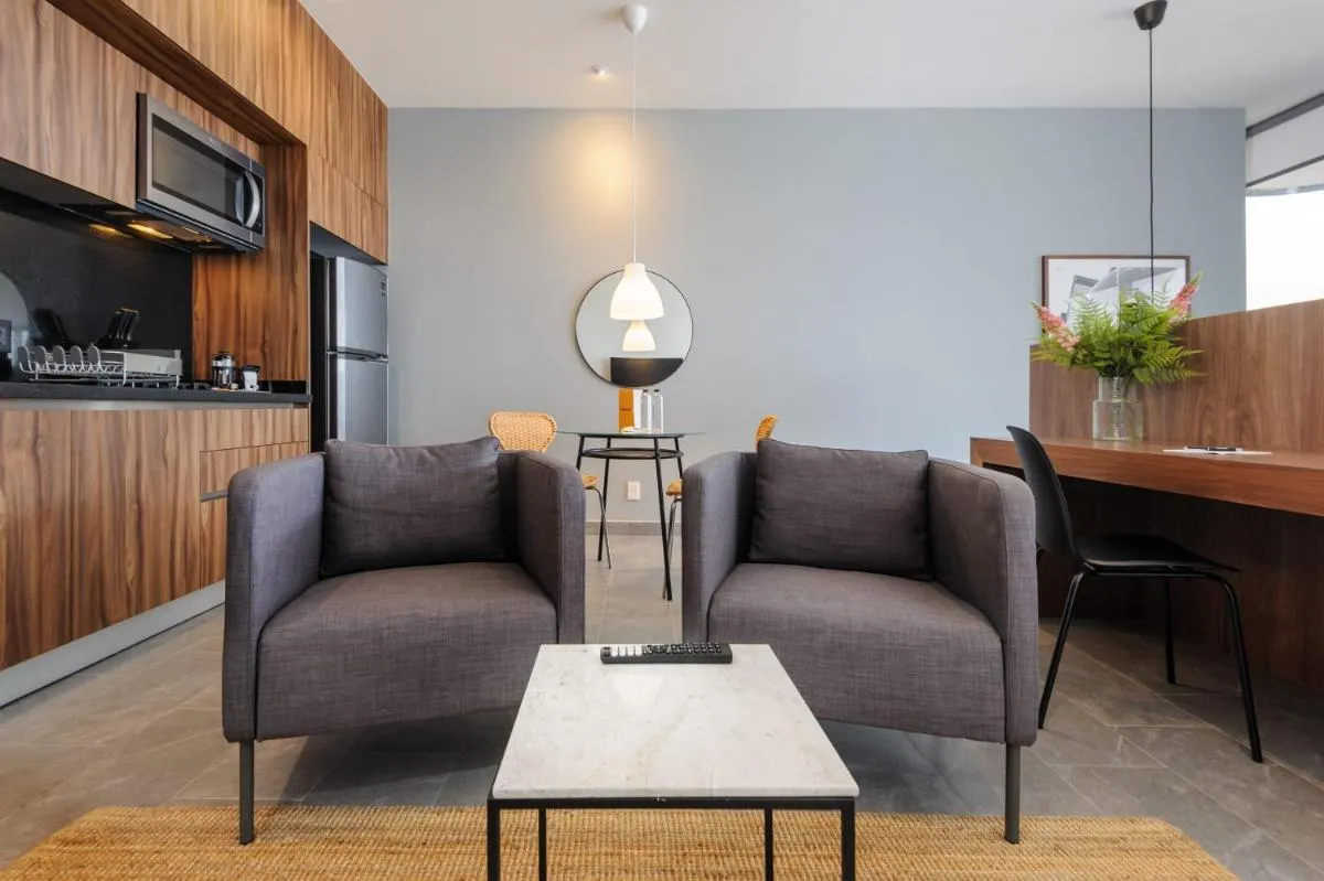 Image 2 of Mesmerizing Loft with Stunning City View in Cuauhtemoc