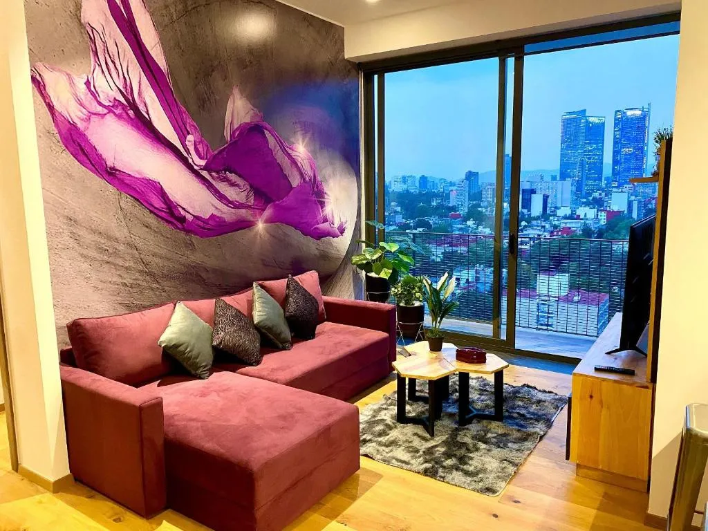 Image of Penthouse con la mejor vista de Cdmx, 6 personas, Gym y 2 parkings