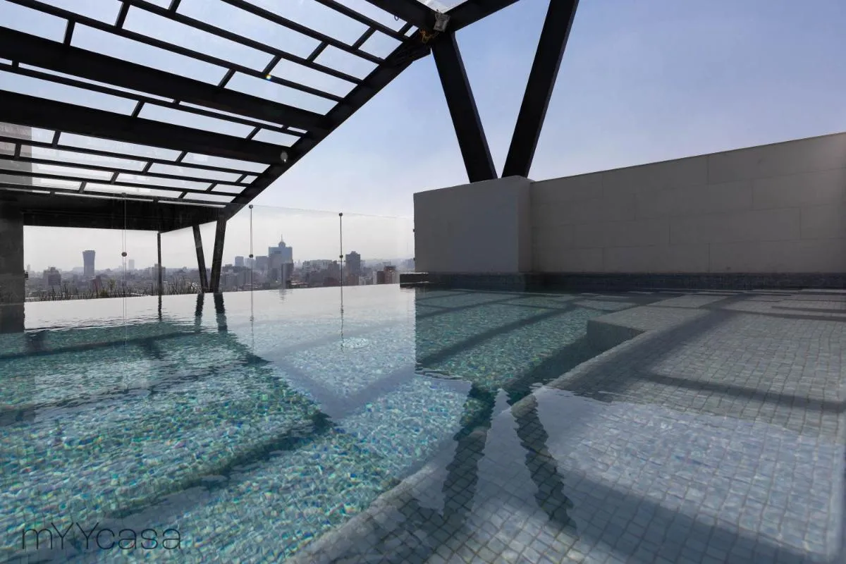 Image 3 of Private Balcony Infinity Pool & Rooftop in La Roma – Queretaro