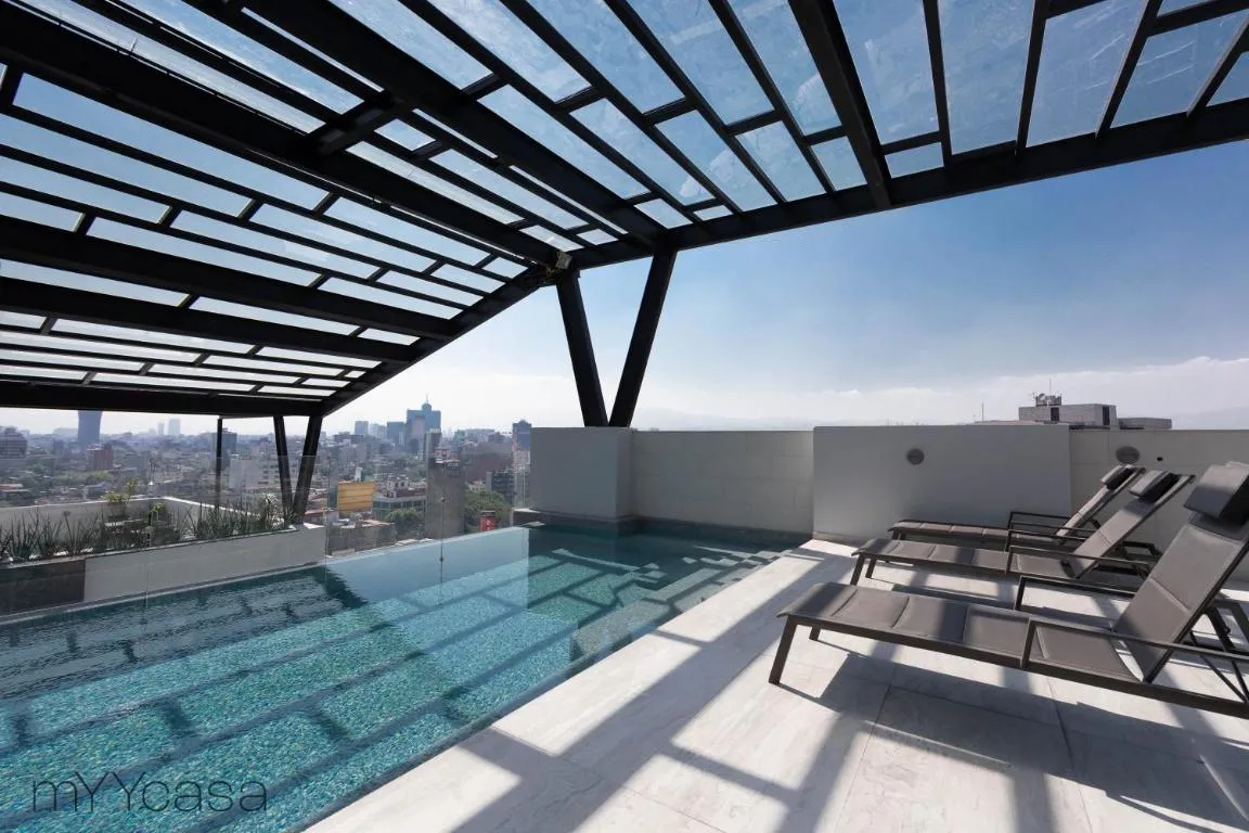Image of Private Balcony Infinity Pool & Rooftop in La Roma – Queretaro