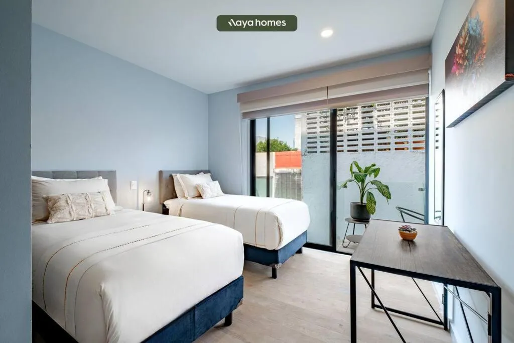 Image 1 of Amazing 2BR Apt in Roma Norte – Yoga Room