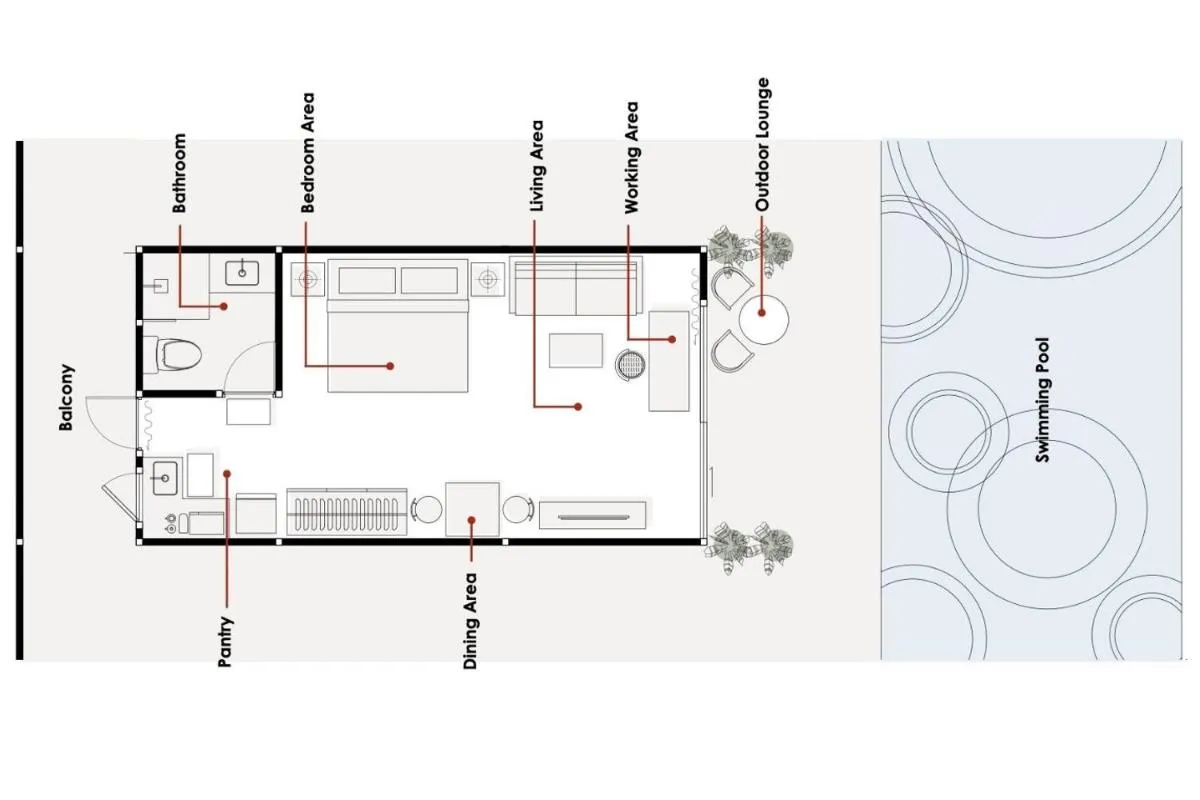 Image 2 of Kamala Fantasy – Studio Pool Access Bungalow