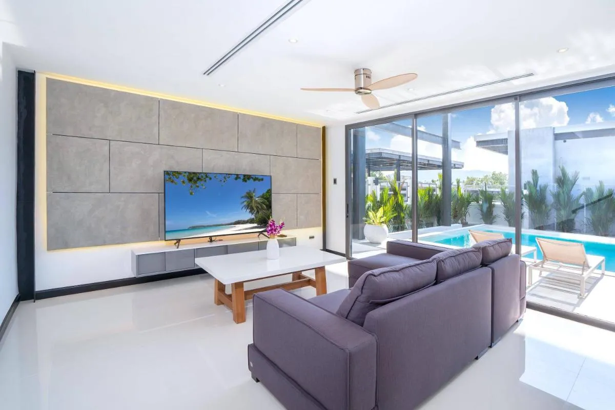 Image 1 of Loft Style 4BR Villa Sunset Garden 4 with 12m Salt Water Pool, near NaiHarn