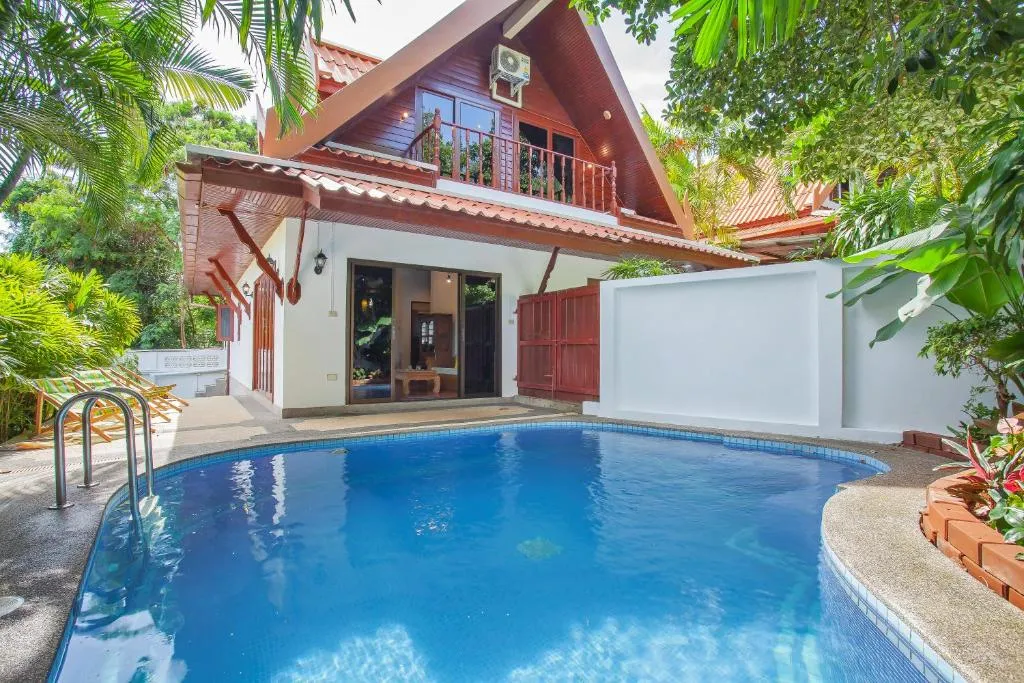 Image of Traditional Thai Villa Nikkie in Tropical Nature, 4BR & Pool, near Rawai Beach