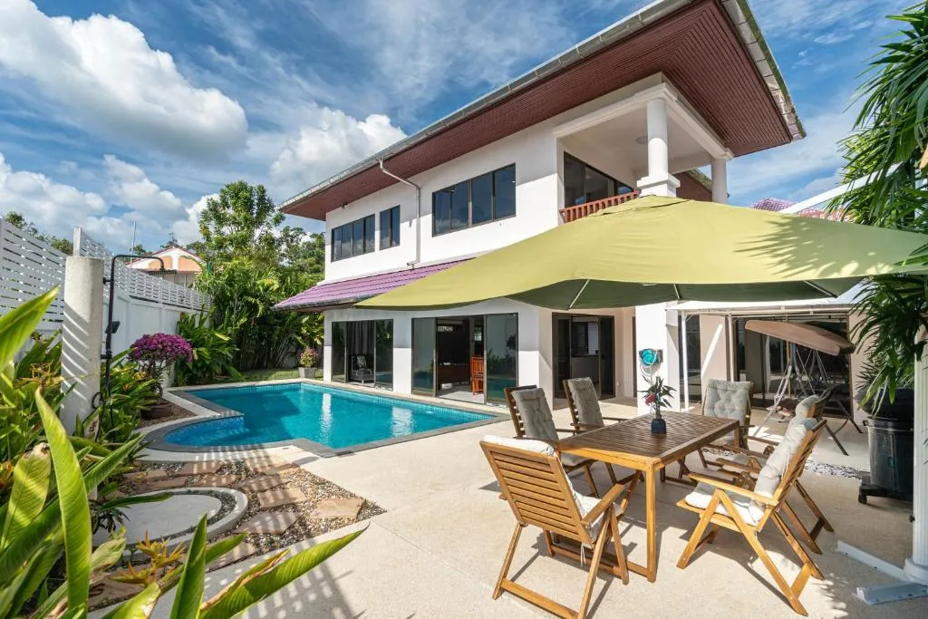 Image of Villa Amaya, 2 Story Tropical Oasis with Green Hills View & Pool, Kamala Beach