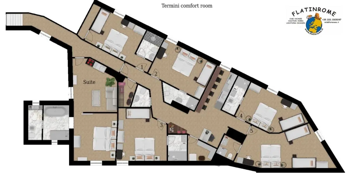 Image 3 of Termini Comfort Rooms by Flatinrome