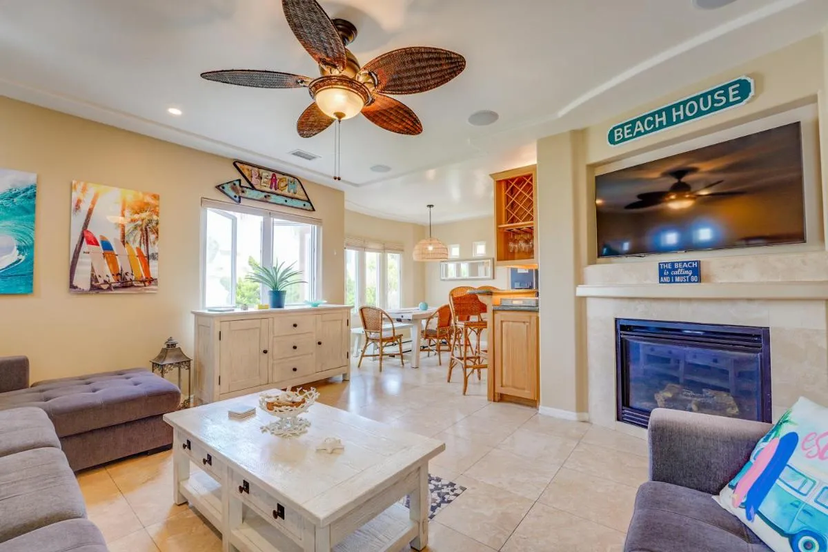 Image 3 of Stunning Ocean View Home w Rooftop Terrace, Firepit, Fast Wifi, AC & Parking!