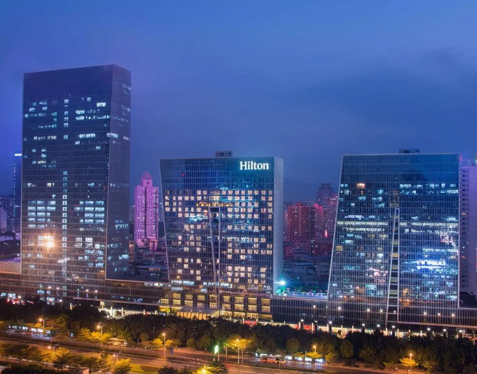 Image of Hilton Shenzhen Futian, Metro Station at Hotel Front Door, Close to Futian Convention & Exhibition Center