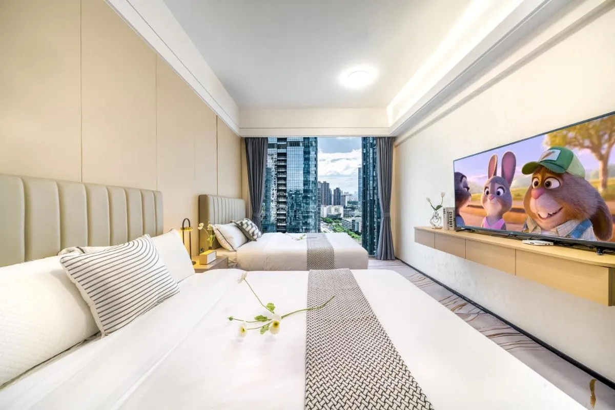 Image 5 of 榆漫居City View Hotel-深圳福田下沙地铁站KKone店