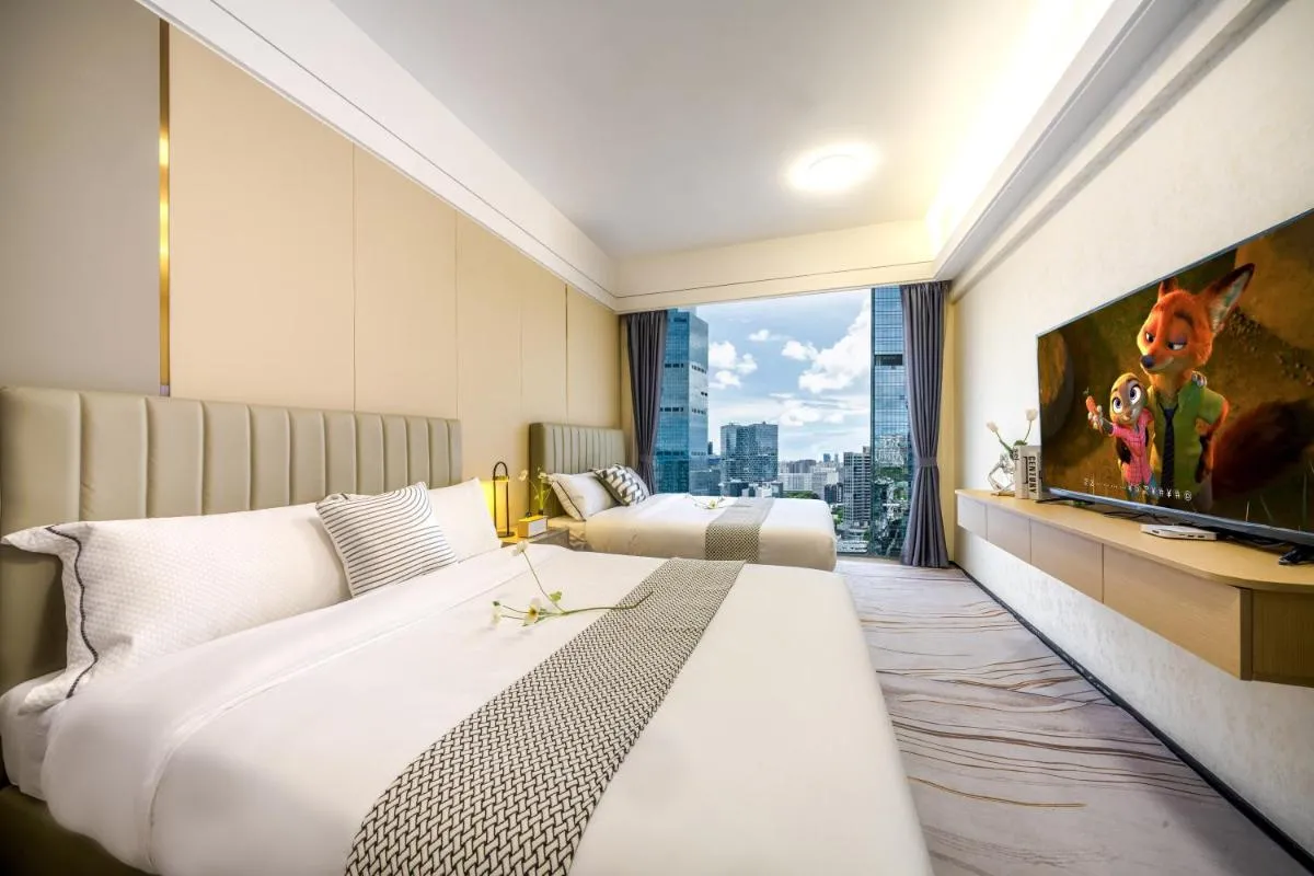 Image 4 of 榆漫居City View Hotel-深圳福田下沙地铁站KKone店