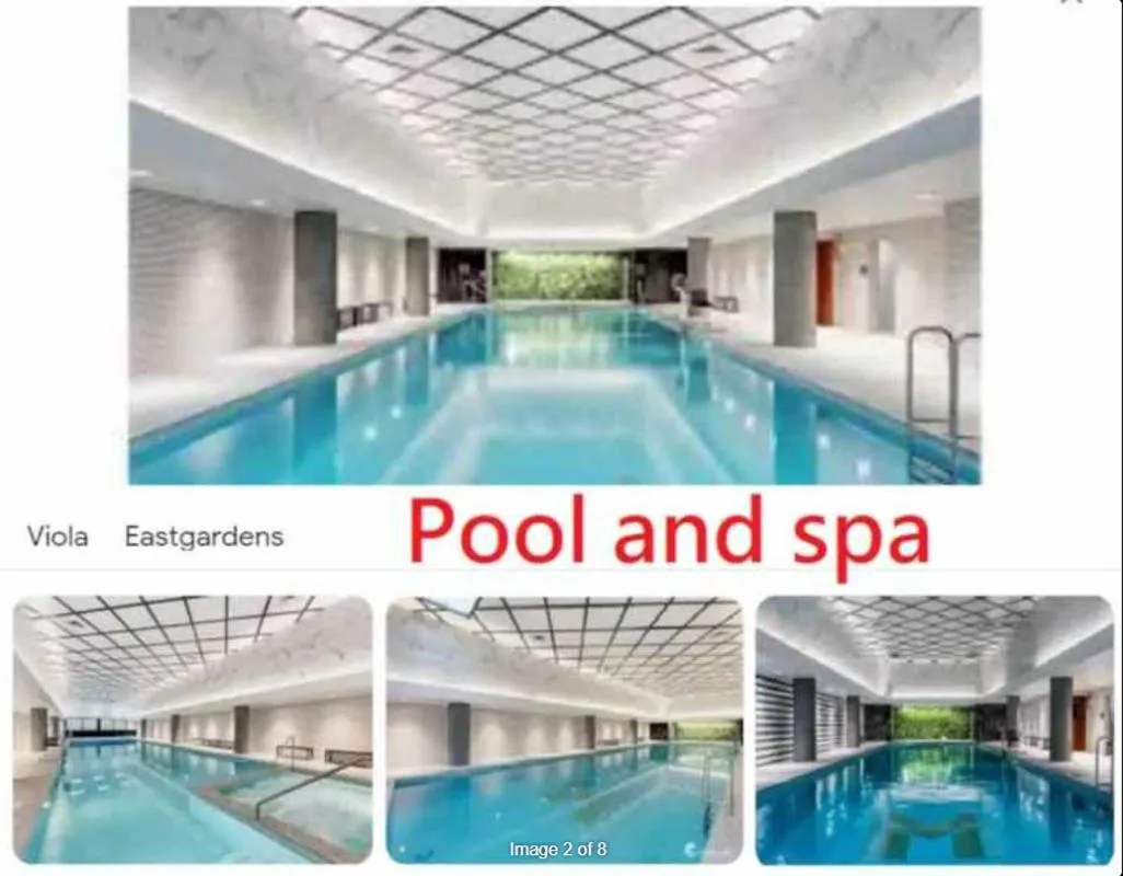 Image 1 of Amazing 1 Bedroom Apt with large living & option for extra sleeping space Plus Gym Spa Pool Sauna and BBQ in Garden