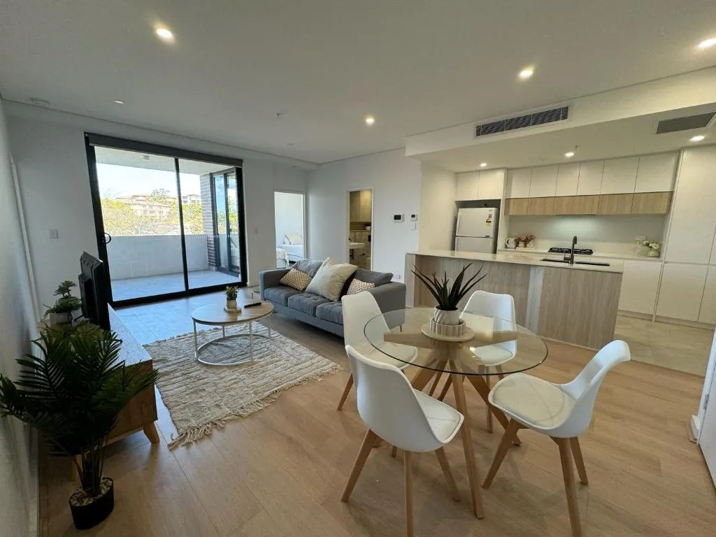 Image of Modern 2BR Suite with Balcony & Parking near Airport