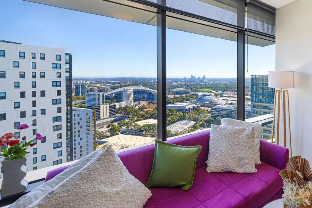 Image of Olympic Park with View Parking near Train