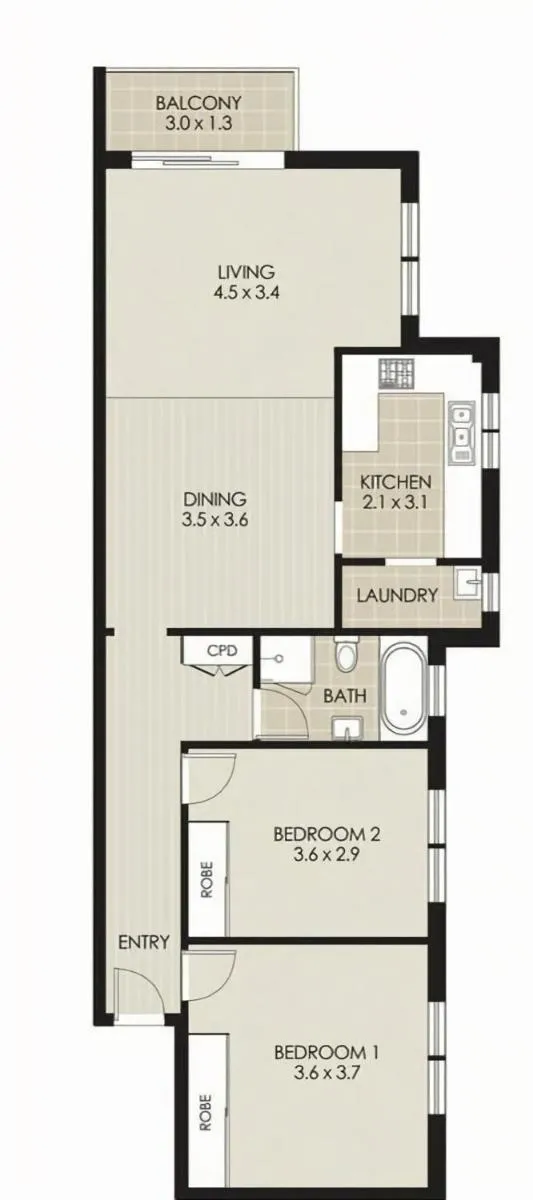 Image 3 of Urban Serenity 2BR with Balcony Parking