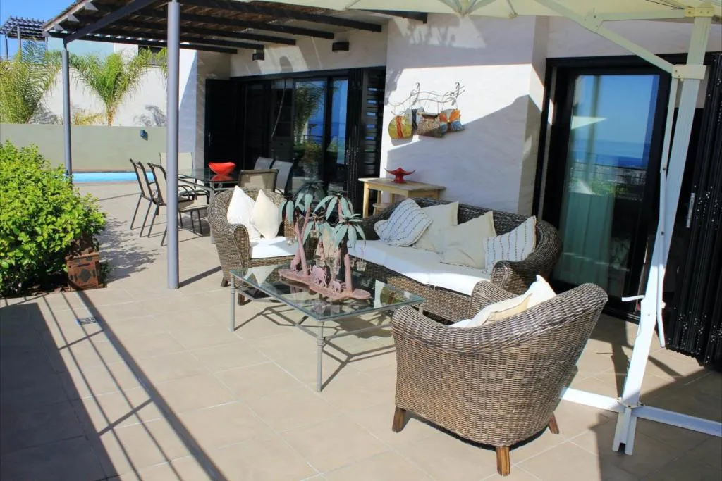 Image 1 of 3 bedrooms villa with sea view private pool and wifi at Costa Adeje 2 km away from the beach