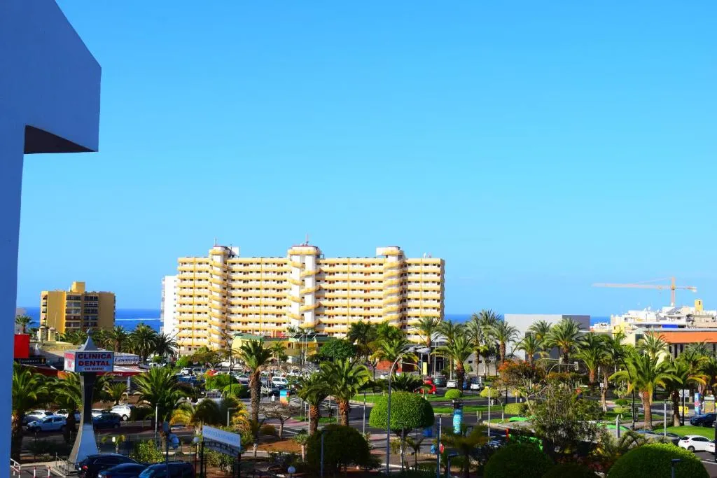 Image of Sunny Summerland Los Cristianos, ap with city and ocean view