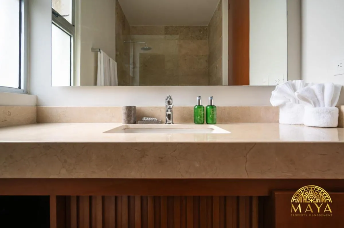 Image 2 of NHOA 211B Lux 1BR Condo Pool View in Aldea Zama