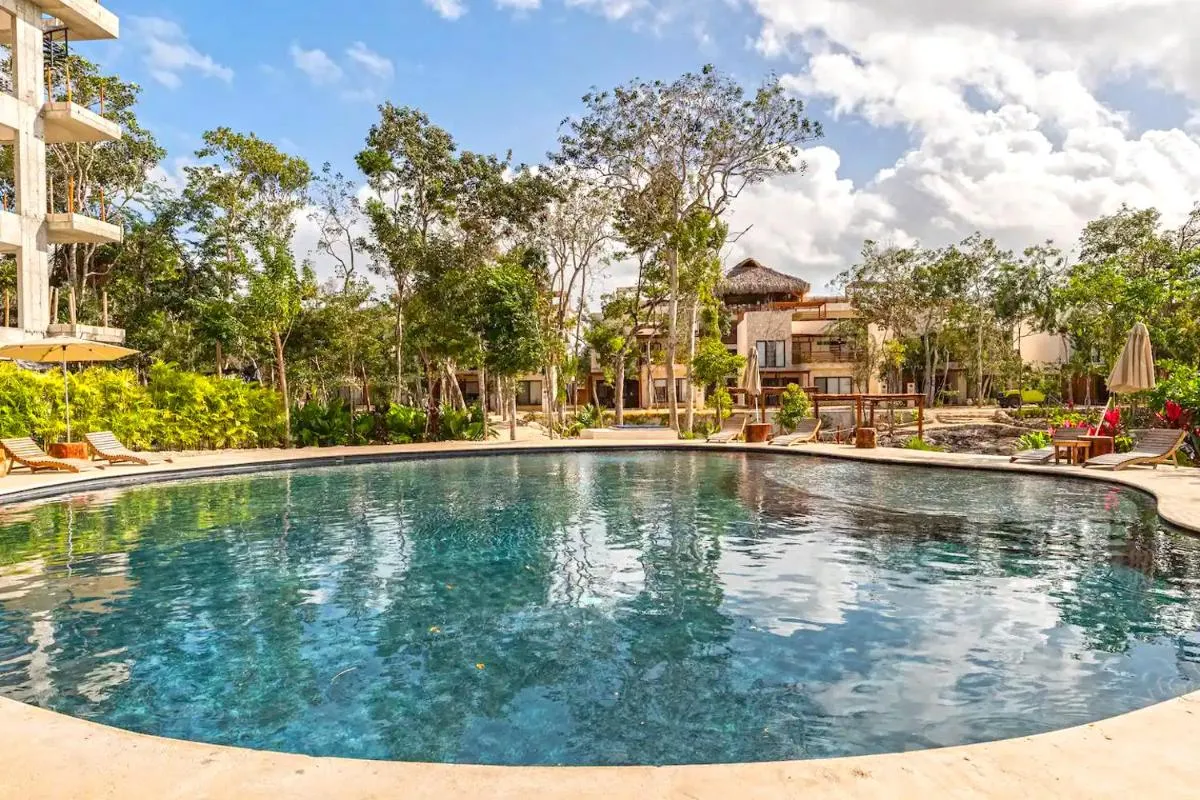 Image 4 of RELAX TULUM APARTMENT, huge 4000 ft rooftop with pools, BBQ, and jungle view