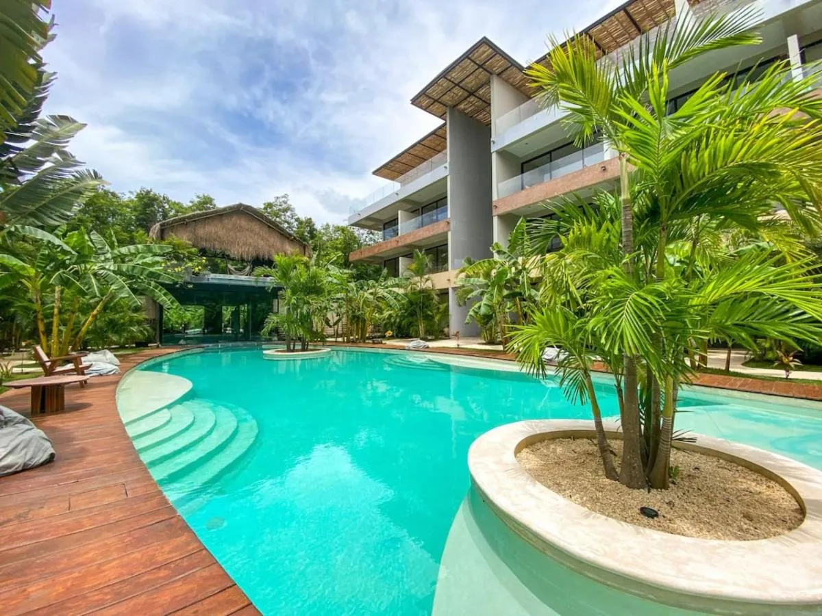 Image 2 of Spacious 1BR Home with Priv Pool Gym Garden Downtown