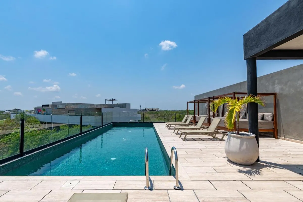 Image 1 of Stylish Studio with Private Terrace & Rooftop Pool in Downtown Tulum