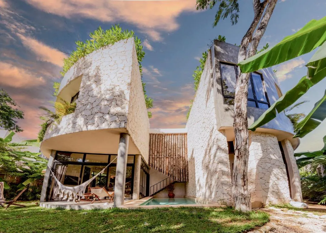 Image of Tulum Circular Design Villa with Pool & BBQ 3B