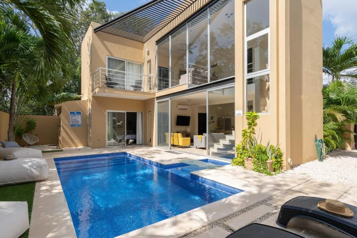 Image of Tulum Private Modern Villa-Pool Beds-AC-Internet-Parking-Grill