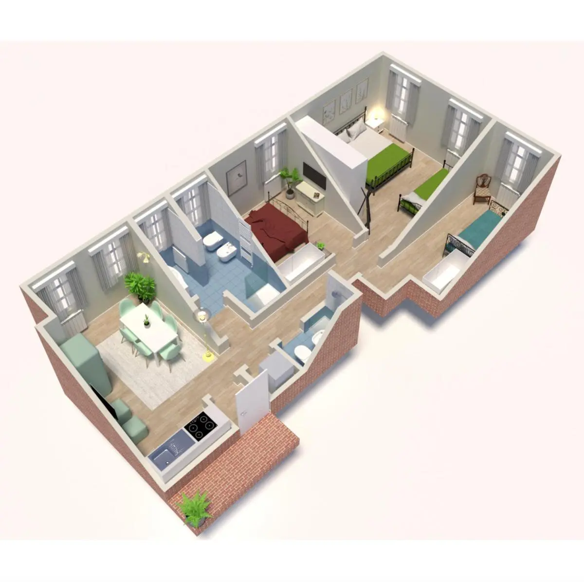 Image 5 of Ricco di comfort, grande, luminoso e comodo