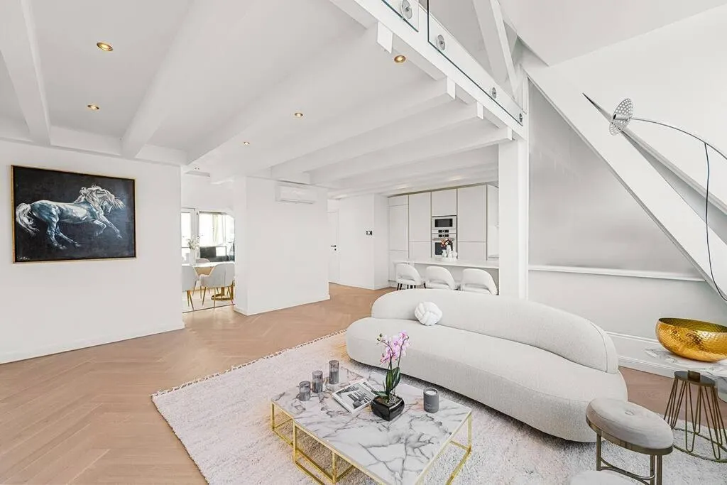 Designer Penthouse with Balcony