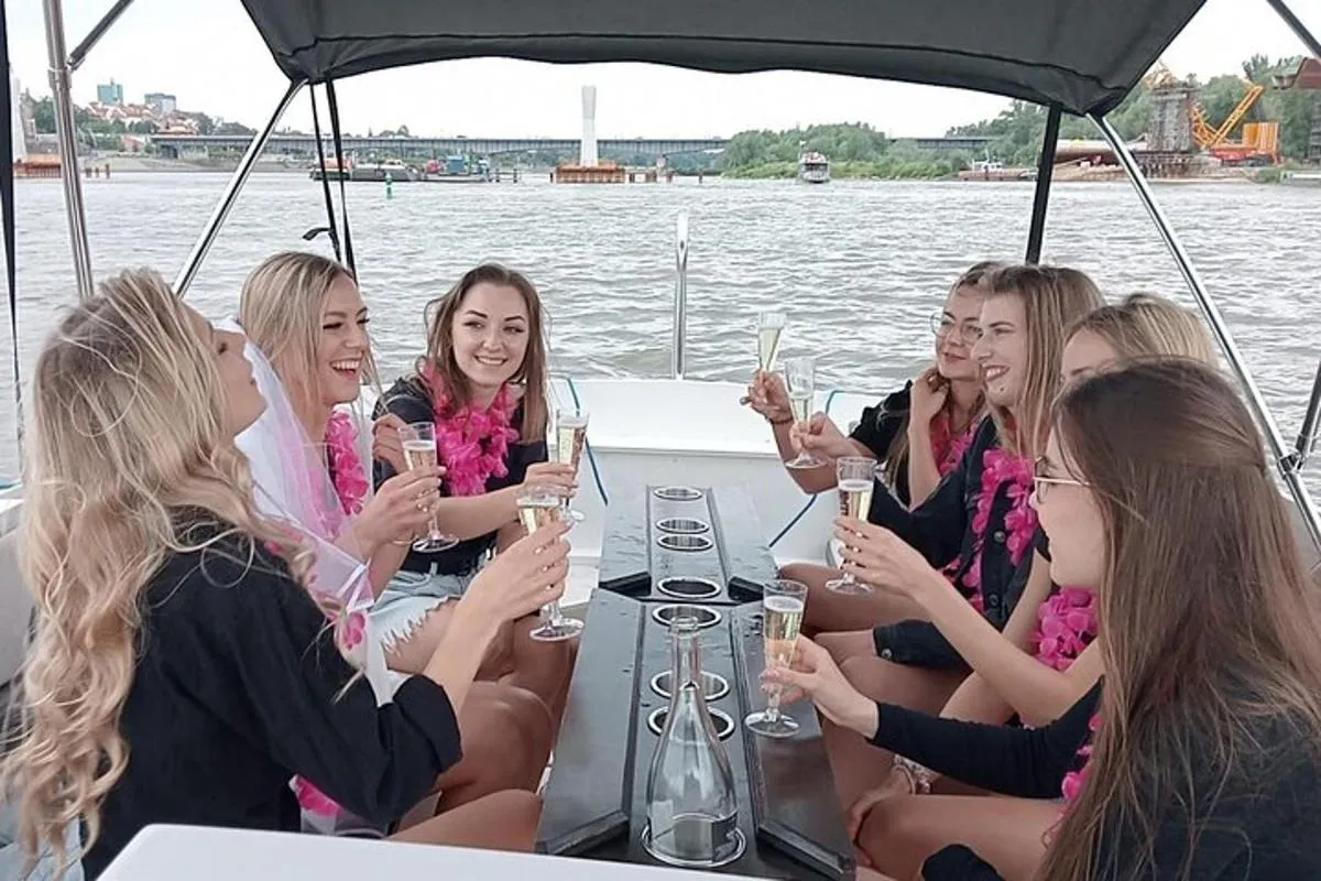 Image 4 of Warsaw: 10-Person Self-Drive Boat on Vistula – No License Needed