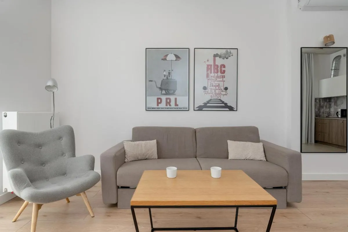 Image 4 of Beautiful White – Beige Apartment with Balcony in Wrocław by Noclegi Renters