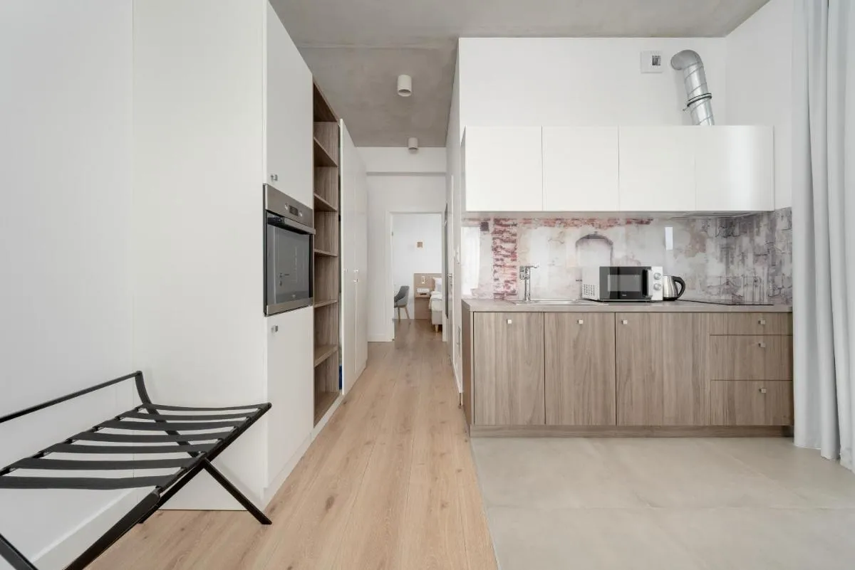 Image 6 of Beautiful White – Beige Apartment with Balcony in Wrocław by Noclegi Renters