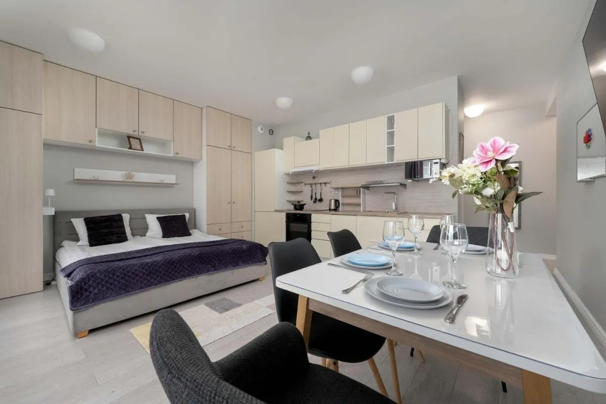 Image 1 of Charming Studio with Balcony in Wrocław’s Nadodrze by Noclegi Renters