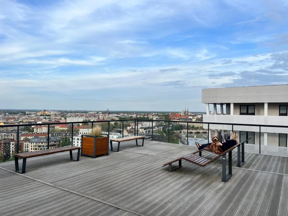 Image 1 of Family House by the River Odra -PANORAMIC TERRACE – 3Room Apartment with 2 separate bedrooms and 2 balconies by WroApart-PL- Perfect for Family & Business Stays