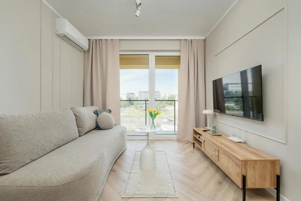 Image of Modern Apartment with Parking and Air-Conditioning in Wrocław by Noclegi Renters