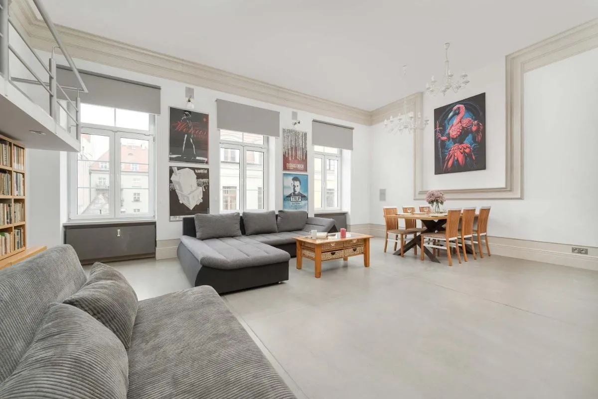 Image 2 of Unique and Bright Library Apartment Near Old Town in Wrocław by Noclegi Renters